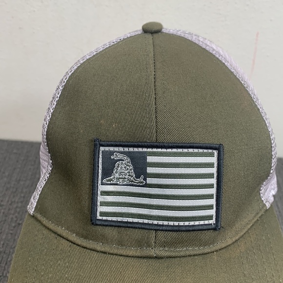 Don't Tread on Me Flag Trucker Hat Mens Adjustable Mesh Back Snapback Rural King - Picture 3 of 16